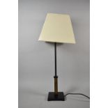 A Modern Metal Standard Lamp and Shade, 65cm high (MAX)