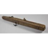 A 19th Century Country Made Game Carrier with Three Iron Hooks, 54cm wide