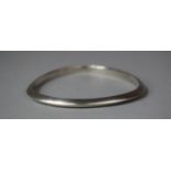 A Heavy Silver Danish Style Bangle, Stamped 925 with Import Mark for Birmingham
