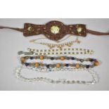 A Small Collection of Costume Jewellery, Beadwork Necklet etc