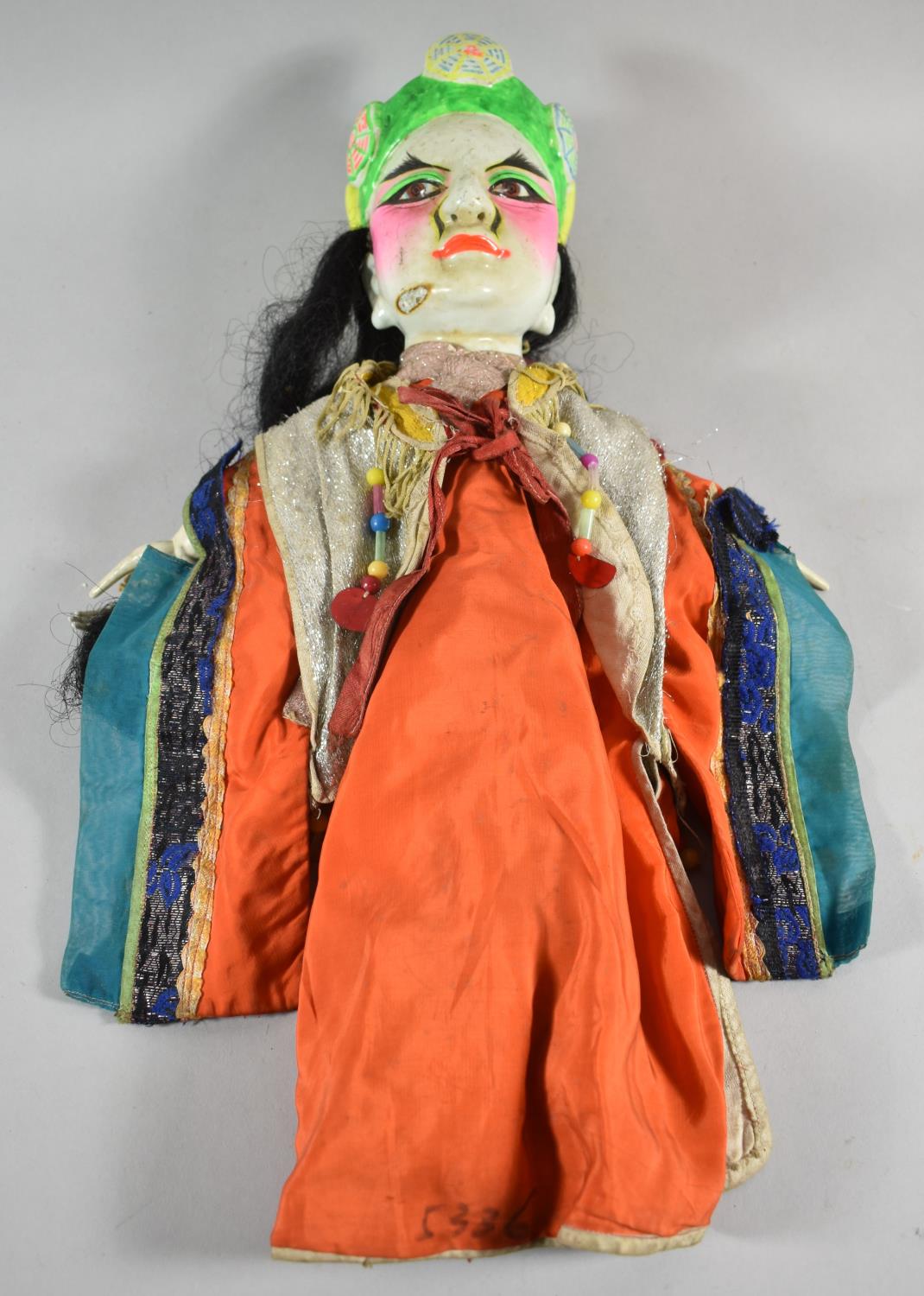 A Modern Indian Puppet with Ceramic Head, 51cm high