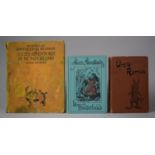Two Bound Volumes by Lewis Carroll: 1950 Edition of Alice's Adventures and Alice's Adventure in