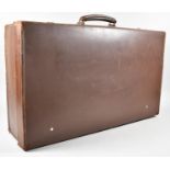 An Early 20th Century Leather Suitcase Monogrammed TBK, 66cm wide