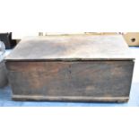 A 19th Century Stained Pine Blanket Box with Inner Candle Store, 73cm Wide