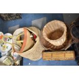 A Collection of Wicker Baskets, Pet Basket, Box etc