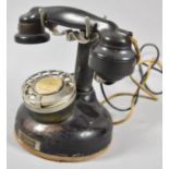 A Vintage French Telephone with Secondary Listening Device, 22cm high