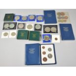 A Collection of Various British Coin Sets, Crowns etc