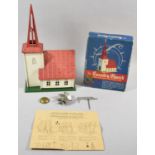 A Vintage Boxed Country Church Model with Candle Light and Chime Bells