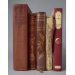 Five Bound Volumes by Rudyard Kipling: 1926 Edition The Two Jungle Books, 1935 Edition All the