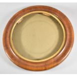 A Circular Walnut Frame, 47cm Diameter