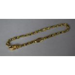An 18ct Gold Bracelet by Bersani, 10.3g Having Fancy Link Chain and Plaque