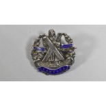 A Silver and Enamel Sweetheart Brooch for the Liverpool Scottish Cameron Regiment