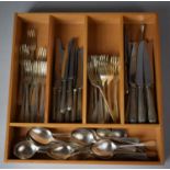 A Collection of EPNS Sheffield Cutlery to include Forks, Knives, Spoons Etc