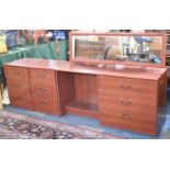A 1970's Part Bedroom Suite Comprising Dressing Table and Two Bedsides