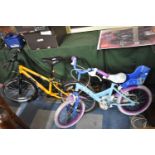 Two Childrens Bicycles, Apollo Fade and Disney Frozen