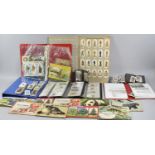 A Collection of Various Tea Card Albums and Contents, Loose Cigarette Cards etc