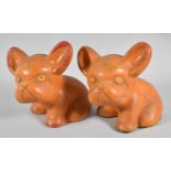 A Pair of Early 20th Century Ceramic Bonzo Dogs, 15cm high