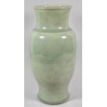 A Late 18th/Early 19th Century Large Celadon Vase, Old Repair