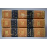 Three 1818 Leather Bound Editions of the Holy Bible (Vol I, II & III) Printed and Arranged by The