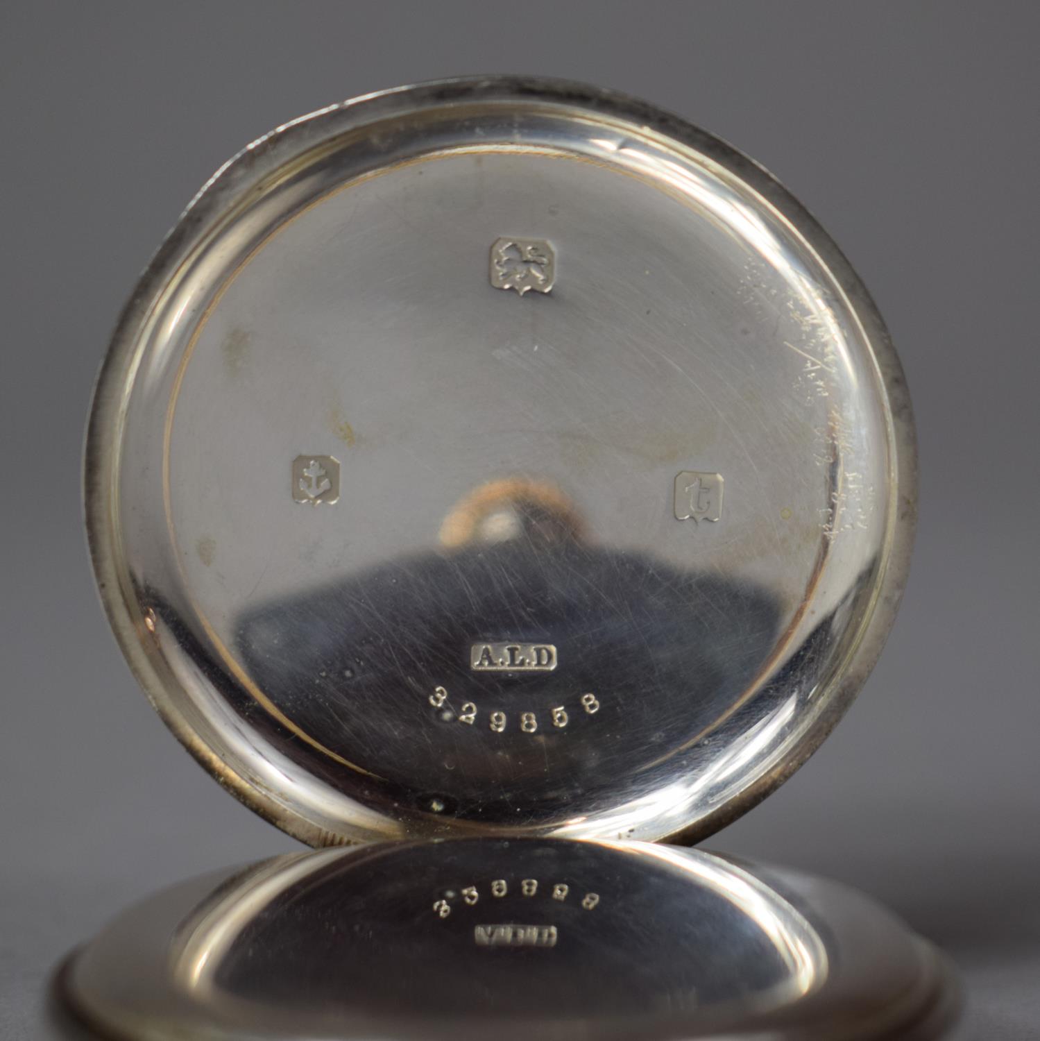 A Silver Pocket Watch, Birmingham 1918, Working - Image 2 of 2