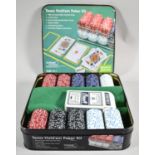 A Texas Hold'em Poker Kit in Tin