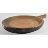 A Large Carved Wooden Tribal Circular Tray, 48cm Diameter