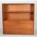 A 1962-8 Kofod Larsen G Plan Teak Bookcase Section with Pull Down Front, 101cm wide