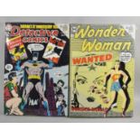 Two Superhero Prints on Canvas, Batman and Wonderwoman, Each Still in Cellophane Wrapping, 46x32cm