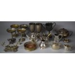 A Collection of Various Metalwares to include Goblets, Milk, Wines Coaster, Etc