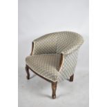 A Mid 20th Century Upholstered Ladies Tub Nursing Chair