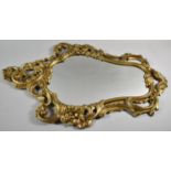 An Ornate Gilt Framed Wall Mirror, 74cm high