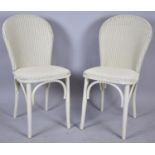 A Pair of Modern Lloyd Loom Side Chairs