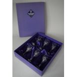 A Boxed Set of Six Edinburgh Crystal Sherry Glasses