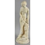A Reconstituted Stone Parian Style Study of Classical Nude Maiden, 41cm high