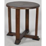 A Mid 20th Century Circular Oak Occasional Table, 45cm Diameter and 48cm High