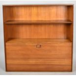 A 1962-8 Kofod Larsen  G Plan Teak Bookcase Section with Pull Down Front, 101cm wide