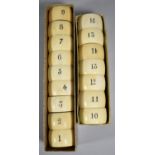 A 19th Century Set of Sixteen Numbered Ivory Napkin Rings