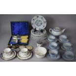 A Collection Various Ceramics to include Johnsons Brothers Saxony Pattern Plate, Floral Pattern