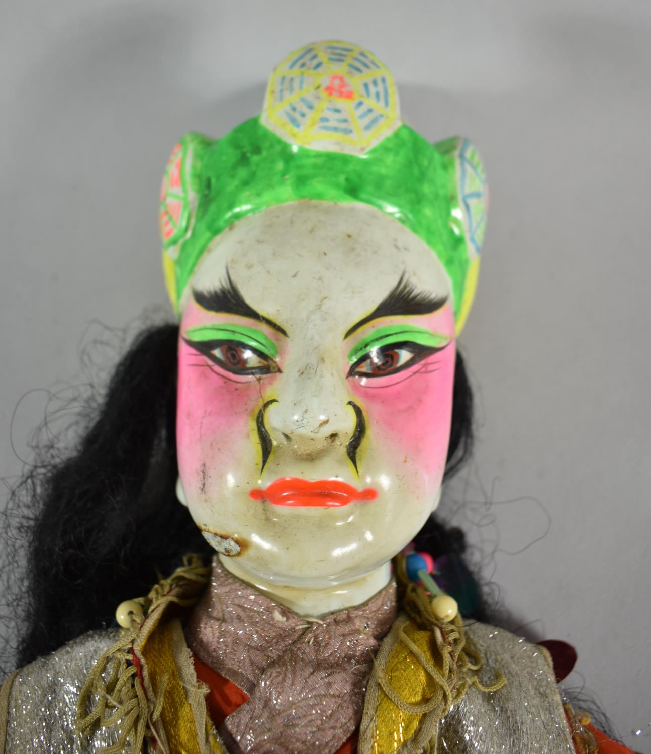 A Modern Indian Puppet with Ceramic Head, 51cm high - Image 2 of 2