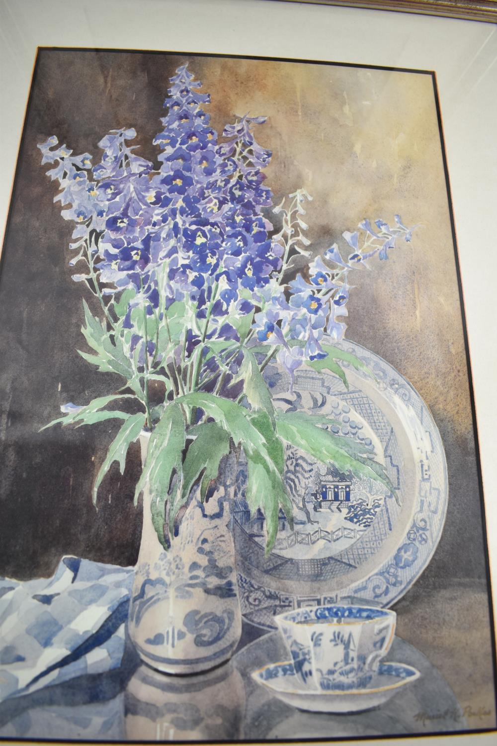 A Pair of Still Life Limited Edition Prints, Delphiniums 79/525 and Flowers of the Field 62/525 Each - Image 3 of 5