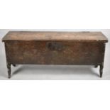 A Late 18th/Early 19th Century Oak Sword Chest with Hinged Lid Top, 140cm wide