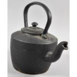 A Cast Iron 19th Century Style Kettle, 23cm high