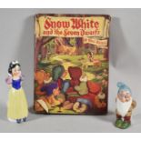 A Vintage Walt Disney Book, Snow White Printed by William Collins. Together with Two Vintage Walt