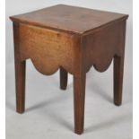 A 19th Century Box Commode, Missing Liner, 41cm wide
