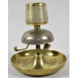 An Early 20th Century Counter Top Match Striker/Reception Bell, 15.5cm High