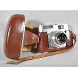 A Vintage Leather Cased Voigtlander Vito BL Camera with Prontor Lens