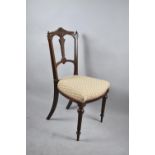 A Late Victorian/Edwardian Ladies Saloon Side Chair