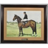 A Framed Painting of Hello Dandy, Grand National Winner 1984 (N. Doughty Riding) Signed C S