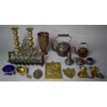 A Collection of Various Metalwares to include Fireside Ornaments, Miniature Teapots, Pair of 19th