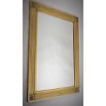 A Large Modern Gilt Rectangular Wall Mirror, 110cm x 79cm